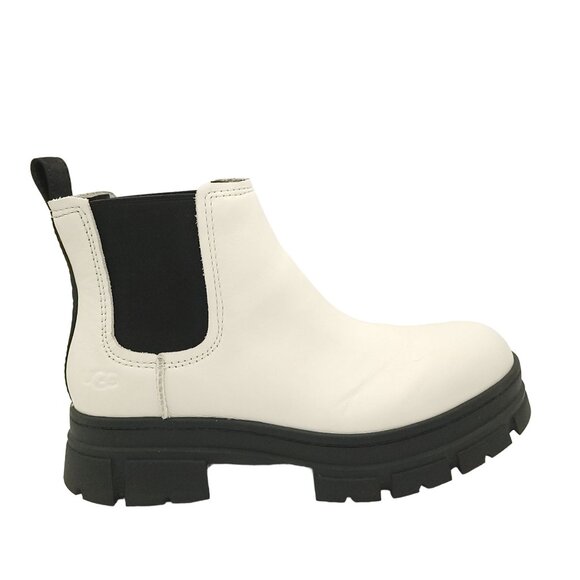 NEW UGG Ashton Chelsea Boots Womens 9 White Chunky Chic Boho Y2K Hipster - Picture 1 of 10